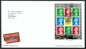 2021 Only Fools & Horses DY37 Booklet pane U3075l First Day Cover - London h/s