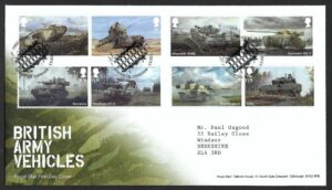 2021 British Army Vehicles First Day Cover - Bovington h/s