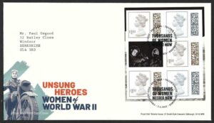 2022 Unsung Heroes DY43 Booklet pane V4750l First Day Cover – Tallents House h/s