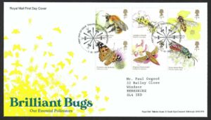 2021 Brilliant Bugs First Day Cover - Tallents House h/s